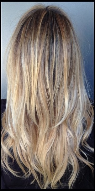 Blonde Hair With Chunky Highlights And Lowlights